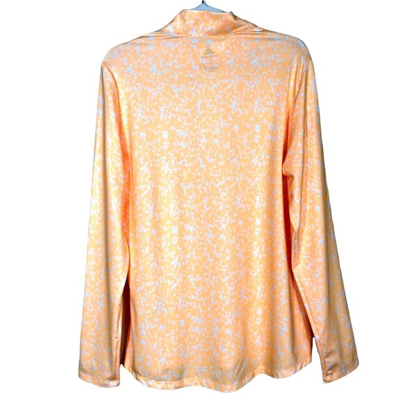 Adidas Printed Aeroready 1/4 Zip Golf Pullover Acid Orange Women’s Large - Picture 3 of 15